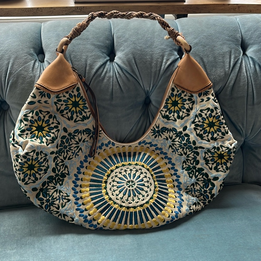 Vintage Cole Haan embroidered bag